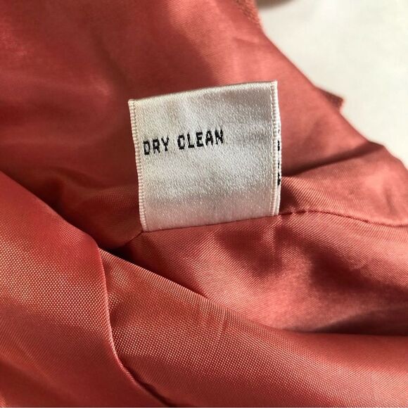 VTG TALBOTS Y2K 10 Orange Silk Wool Blazer Office Corp Core Academia Career Fall - Picture 12 of 16